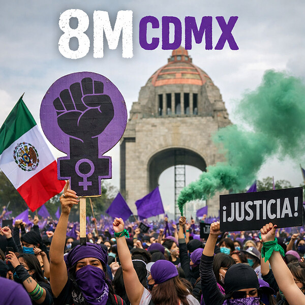 Marcha del 8M en la CDMX: mujeres saldrán a las calles contra la impunidad