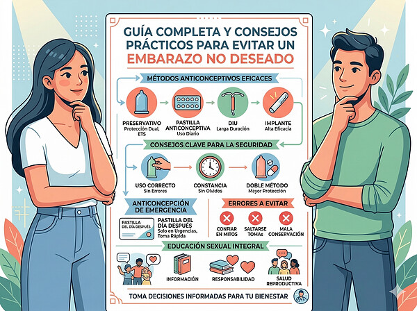 Cómo evitar un embarazo no deseado: Guía de métodos y prevención