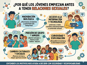¿Por qué los jóvenes empiezan antes a tener relaciones sexuales?