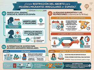 ¿Existe restricción del aborto para mujeres migrantes irregulares en España?