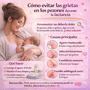 Cómo evitar en la lactancia las grietas en los pezones