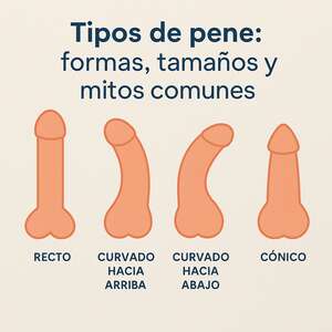 Tipos de pene: formas, tamaños y mitos comunes