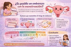 ¿Me puedo quedar embarazada con la menstruación?