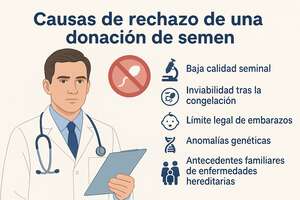 Causas de rechazo de una donación de semen