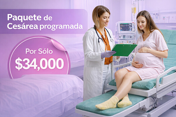 Oferta Cesárea programada por Sólo $34,000