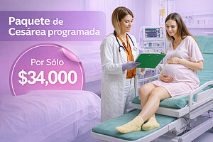 Oferta Cesárea programada por Sólo $34,000
