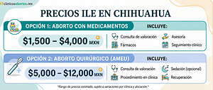 Costo de la ILE en Chihuahua