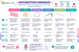 Información sobre los métodos anticonceptivos hormonales