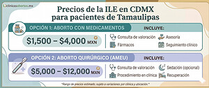 Costo de la ILE en Tamaulipas