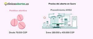Precios del aborto en Sucre