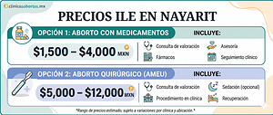 Costo de la ILE en Nayarit