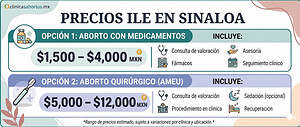 Costo de la ILE en Sinaloa